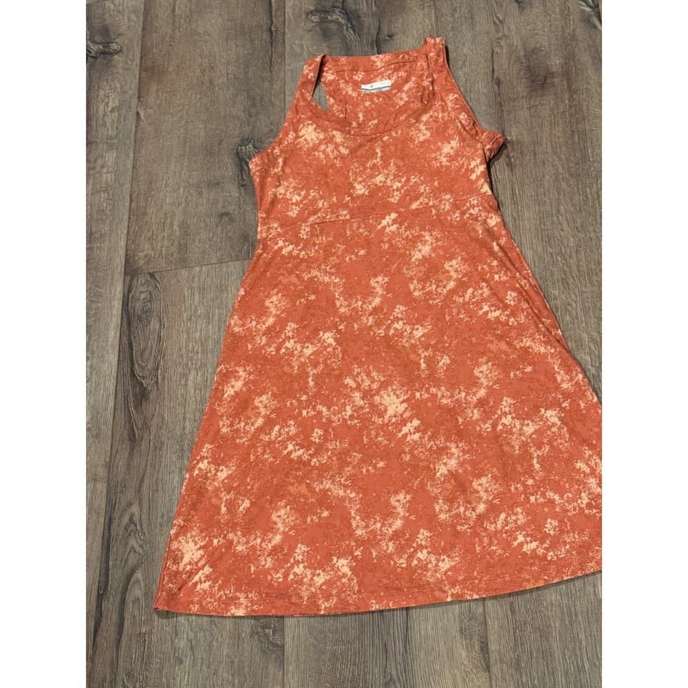 Columbia‎ Womens Sleeveless Dress Coral Orange A Line Casual Sundress size xs